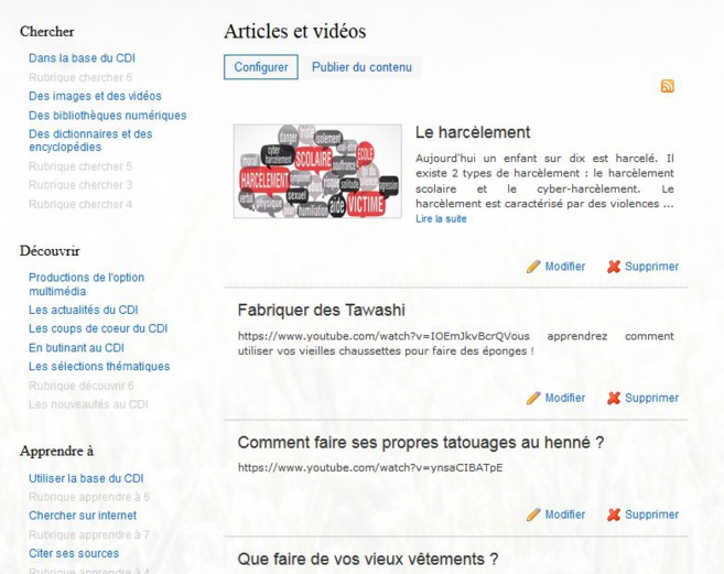 L'option multimédia