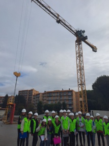 « LES COULISSES DU BATIMENT » : Visite de chantiers pour les élèves de 3ème