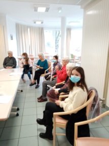 Rencontre à l'EHPAD de St Julien