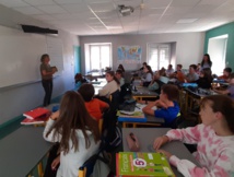 Frédérique Hespel à la rencontre de nos élèves Frédérique Hespel à la rencontre de nos élèves