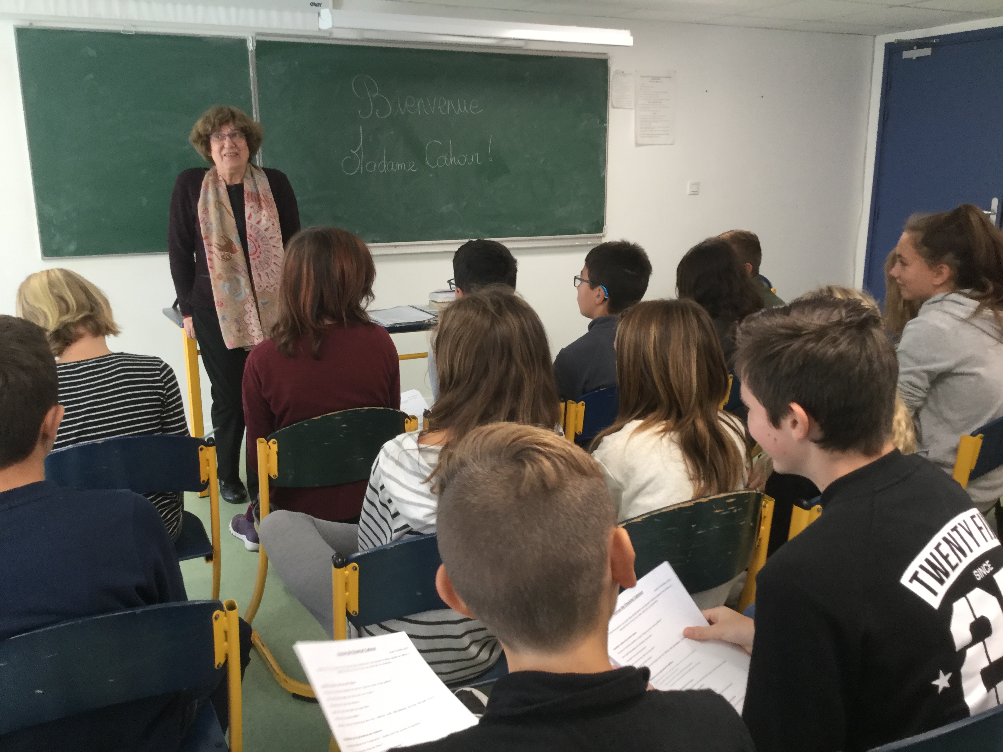 Chantal Cahour au collège !