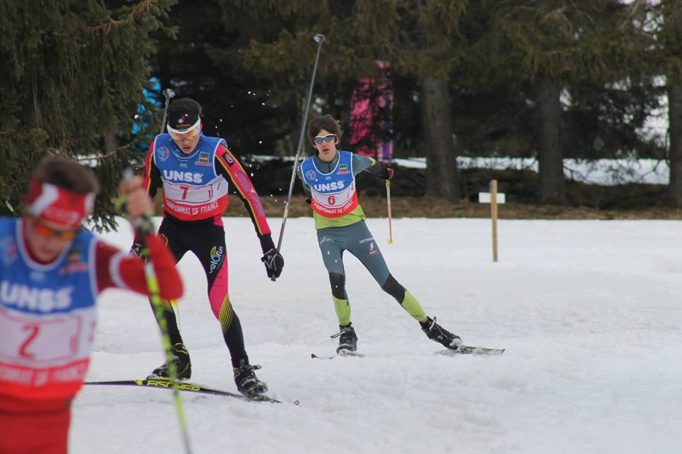 Au pied du podium aux championnats de France de ski nordique UNSS