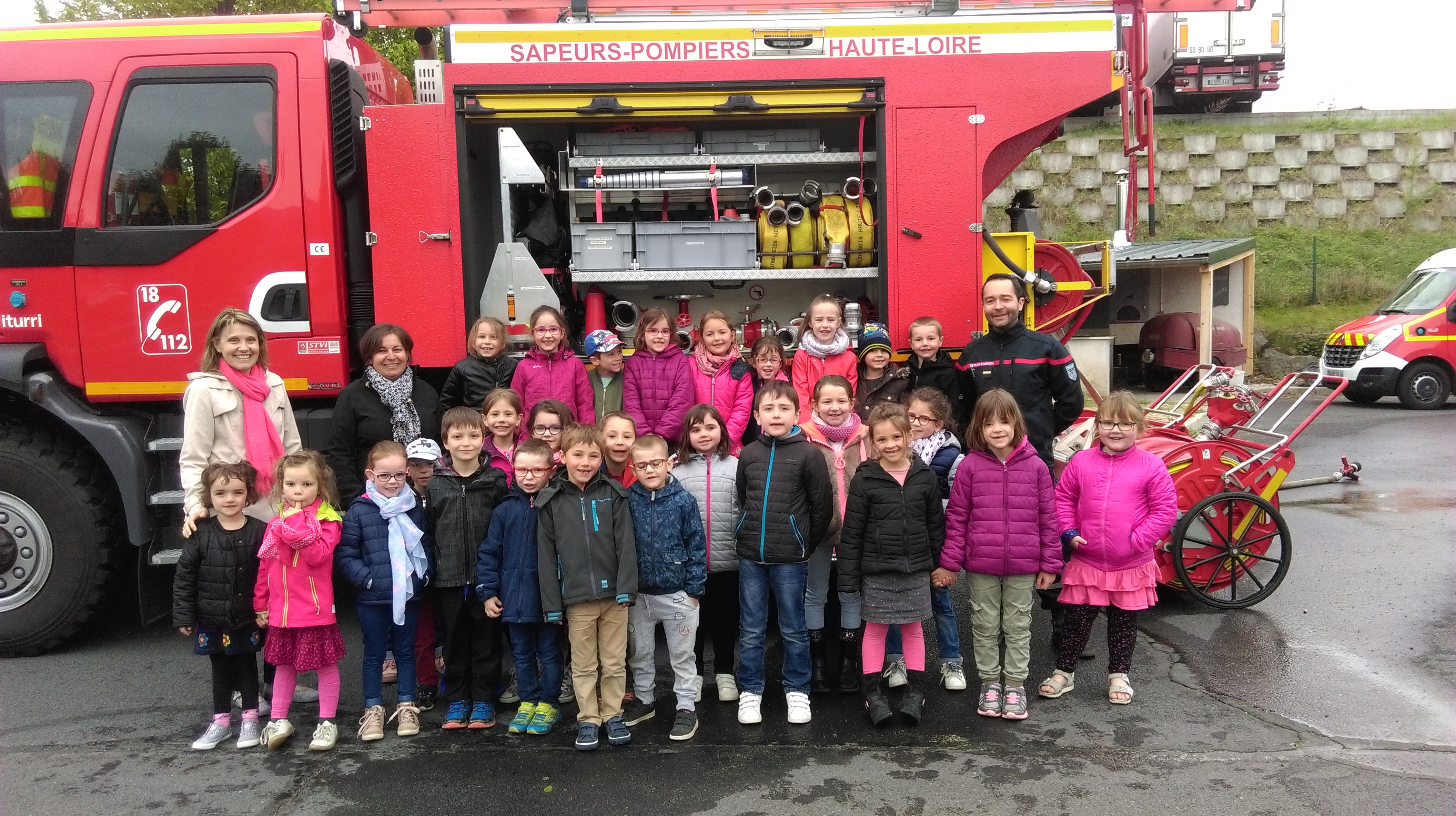 Visite de la caserne des pompiers