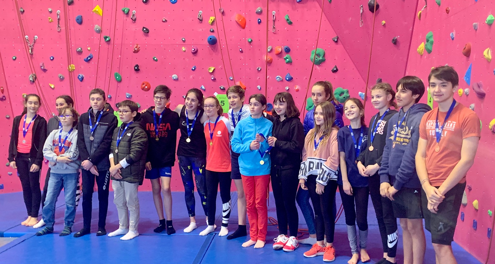 belle prestation de la section escalade aux championnats UNSS