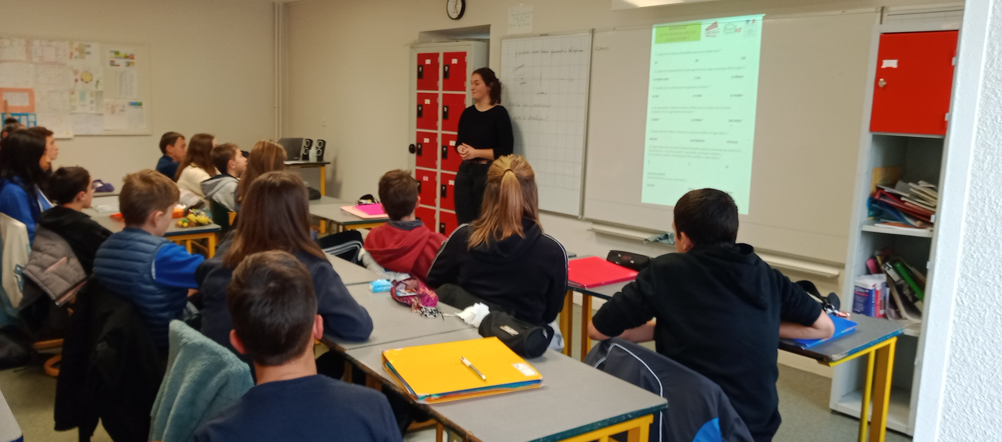 Les métiers de l'agriculture présentés aux élèves de 4ème Les métiers de l'agriculture présentés aux élèves de 4ème