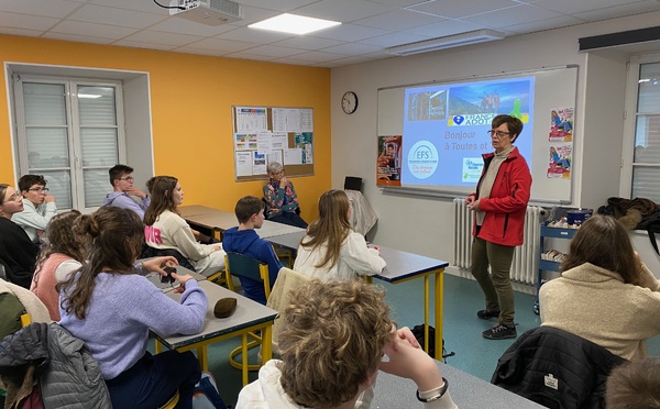 ADOT43 sensibilise les élèves de 3e au don d’organes